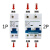 直流断路器100安 空气开关DC12V 24V48V72伏 1P大电流空开125A 2P 63A 1P