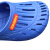  工品库（GONGPINKU）防静电蓝色SPU无尘软底拖鞋 ESD黄标网眼工作洁净室电子厂车间鞋 40