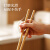 厨房专用加长筷子油炸耐高温防滑火锅筷煮面捞面油条炸东西的木筷 波点款竹筷2双（约33cm长）