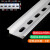 安英卡尔   国标35mm断路器电气卡轨 C45接线导轨 铝材厚0.9mmX孔6.2mm(1米) E1353