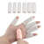 硅胶手指保护套防干裂保湿手指套受伤手指写字防磨手指防痛 白色小号开口2个