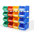加厚组合式零件盒背挂式储物盒螺丝收纳盒货架分类收纳盒组立式零 加厚款240x150x124mm