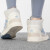 阿迪达斯 （adidas）三叶草休闲鞋2024春季女鞋DROPSTEP时尚高帮跑步鞋缓震运动鞋 FZ5717/白蓝  36码