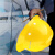 山都澳 玻璃钢安全帽 工人施工 防撞头盔可印字D980 黄色 均码