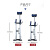 铝合金高跷登高器 移动梯子室内装修脚架 增高机器鞋出口欧美 黑色1523