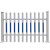 塑钢栏杆变压器护栏幼儿园围栏pvc围墙护栏篱笆花草栅栏电力围栏 高1.5米单价不含立柱