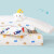 富安娜家纺 泰国进口儿童乳胶枕头3-6岁 纯棉枕头套高低枕芯学生家用 【升级款*双芯多用50*30cm】派对