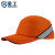 星工（XINGGONG）防撞帽成人透气运动时尚安全帽 轻型防碰撞棒球帽车间工作帽绣字印字 橘黄色