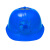 佳护太阳能风扇安全帽带风扇遮阳头帽领导透气防砸头盔工地防晒神器 风扇帽-蓝色(普通款)