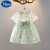 迪士尼婴儿童装女童夏装中国风汉服连衣裙洋气复古公主裙女宝宝唐装裙子 粉红色 120cm