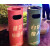 商用定制垃圾桶复古工业风营地油桶户外大号创意个性网红高颜值箱 【浅蓝】80cm高