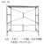 折叠多功能不锈钢脚手架加厚室内外装修便携镀锌移动活动 32型1.5*0.75*1.5 不锈钢
