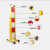 百金顿 伸缩围栏可移动【管式/1.2m*3m  】玻璃钢隔离栏 电力安全施工栅栏道路防护栏 红白色