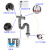 厨房垃圾处理器原装防倒灌臭回流返虫下水管单双槽洗菜盆套装配件 防倒灌防臭防虫单槽加强款套装
