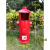装饰工业风消防栓个性商用收纳垃圾桶创意酒吧户外公园复古大号筒 红100cm高