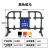 塑料水马围挡注水可移动塑料护栏道路施工隔离墩滚塑防撞厂家 黑色新料围栏1600*1000 9kg