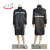 天意州 连体反光雨衣 长款大褂雨衣 徒步环卫雨衣 反光大褂雨衣透气内衬 （180）3XL码