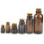 海斯迪克 HKC-259 玻璃试剂瓶 茶色喇叭口样品瓶分装瓶 盖子颜色随机 15ml 