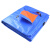 伏兴 篷布防雨布 塑料防水布遮雨遮阳pe蓬布 蓝桔色6米*8米