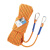 高空作业安全绳套装户外安装空调工地耐磨保险绳12mm救生绳救援绳 直径12mm橘色5米