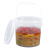 龙虾打包桶透明桶塑料桶 1-5L腐乳腌制泡菜桶捞汁小海鲜桶 1L(加厚款)