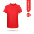 耀王 夏季圆领速干短袖工作服透气舒适t恤企业团建活动衫定制 红色 XL 