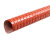 跃励工品高温风管红色矽胶硫化热风管高温软管耐高温钢丝管通风管    内径178-180mm/4米    一个价