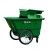 定制适用400L大容量垃圾桶商用大型环卫垃圾车手推保洁清运车移动户外660l 400L垃圾车无盖（白色）
