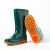 严品安防  雨靴 中筒绿色PVC橡胶厨房防滑雨鞋 成人户外休闲防水鞋 绿色36