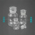 高硼硅广口瓶实验室大口径耐高温玻璃试剂瓶60ml  125  250 250 500ml 中性料透 中性料棕色广口1000ml【2个】