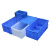 塑料渔箱物流周转养龟养鱼箱厚水池收纳箱宽30cm长方形水槽开模箱 1#渔箱-蓝色：600*300*210M