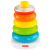 费雪(Fisher-Price)婴幼儿早教玩具礼物叠叠乐套圈宝宝不倒翁底座彩虹叠叠圈-彩虹套圈N8248