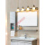卫生间镜前灯 led欧式镜柜镜灯梳妆台浴室柜小螺旋灯泡化妆灯 镜面款 三头长46cm 15w白光