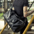LEROGENI2024款旅行包男士手提包大容量旅游健身包商务皮质时尚休闲 黑色常规商务手提包  大