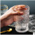 惠寻 京东自有品牌 玻璃杯高颜值家用喝水杯办公室咖啡杯果汁杯 太阳花-高300ml