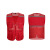 曼睩（manlu）大红 多口袋网纱志愿者马甲反光条网格义工背心DZMJ-88 大红 XL 现货 