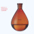 重安盛鼎 棕色茄形烧瓶 玻璃耐热耐高温蒸馏旋蒸旋转蒸发反应瓶器 150ml/24 
