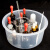 塑料水槽 实验化学试验水槽 方形圆形透明加厚 大号圆形250*100mm 