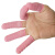 乳胶手指套无尘防滑净化车间一次性工业橡胶劳保美容美甲手指套 粉红净化级均码/250个