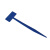 橙安盾 插地牌 立体高杆插地牌 加厚防水塑料 园艺标签园林标识牌 蓝色10×36cm （100个）