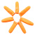 橡胶防滑手指套橙色颗粒耐磨加厚电子工作一次性乳胶防护护指 橙色颗粒防滑100克/M码-约105个