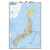 日本地图挂图 折叠图（折挂两用  中外文对照 大字易读 865mm*1170mm)世界热点国家地图