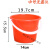 调油漆桶 塑料桶 小红桶 大号红无盖4.8L