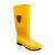 3533 高筒雨靴 耐油耐酸碱卫生靴 608 筒高约38cm 37码 黄色 1双