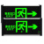 百士安 新国标LED消防应急灯安全出口疏散指示灯楼层层显标志照明灯 右向【单面】