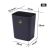 加厚ESD防静电垃圾桶黑色带盖塑料桶方形垃圾桶防静电收纳桶含税 8L无盖黑色(破损包退换) 1-3