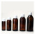 化科 50ml棕色玻璃药水瓶 250ml玻璃瓶密封瓶实验室分装样品 150ml塑料盖(30只) 