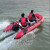 竹特 橡皮艇  冲锋舟防汛救生艇人充气橡皮艇救生船铝合金底 2.7米 红色 企业定制