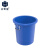 正奇谊 塑料水桶加厚垃圾桶储水圆桶酒店厨房工业环卫用发酵桶 蓝色 50升【无盖】