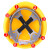 蓝炎 京山诺安 应急用安全帽印字建筑工地工程施工工厂定制加厚透气头帽 V型安全帽透气旋钮黄色